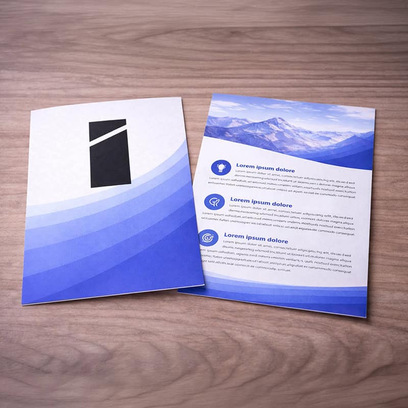 Flyers op maat bedrukt met logo voor effectieve promotie en informatieverspreiding