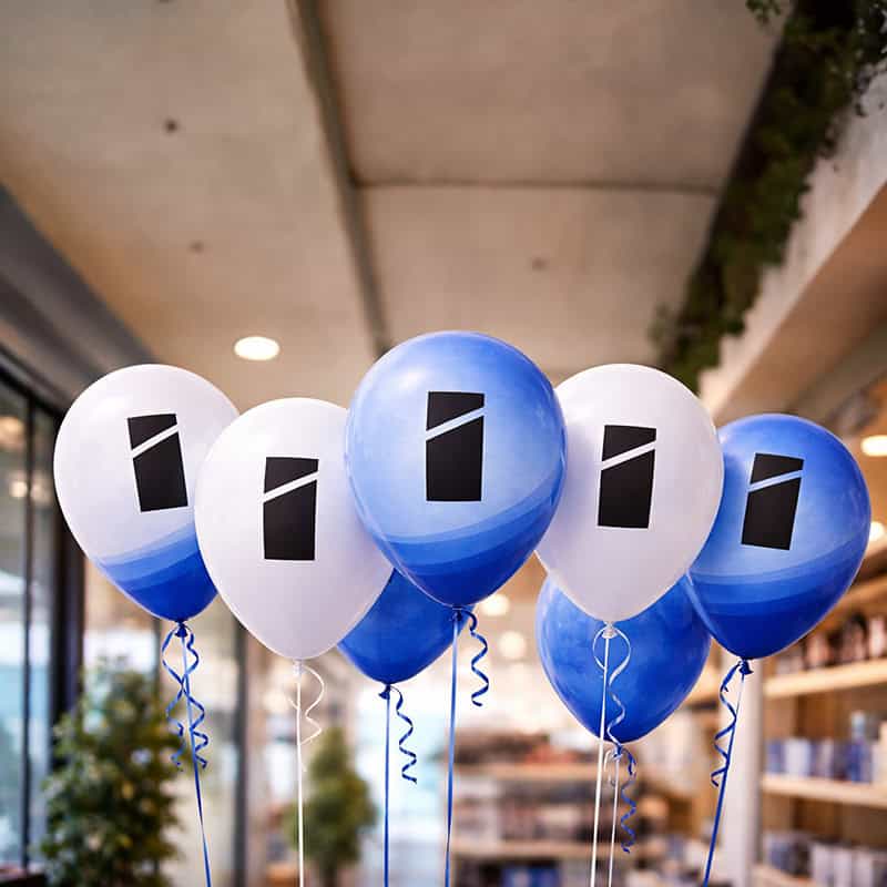 Bedrukte ballonnen op maat met logo voor evenementen en promoties