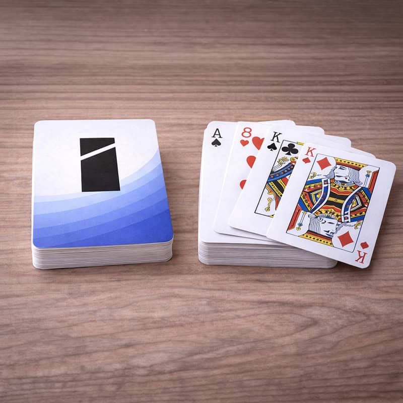 Bedrukte kaartspellen op maat met logo als origineel relatiegeschenk