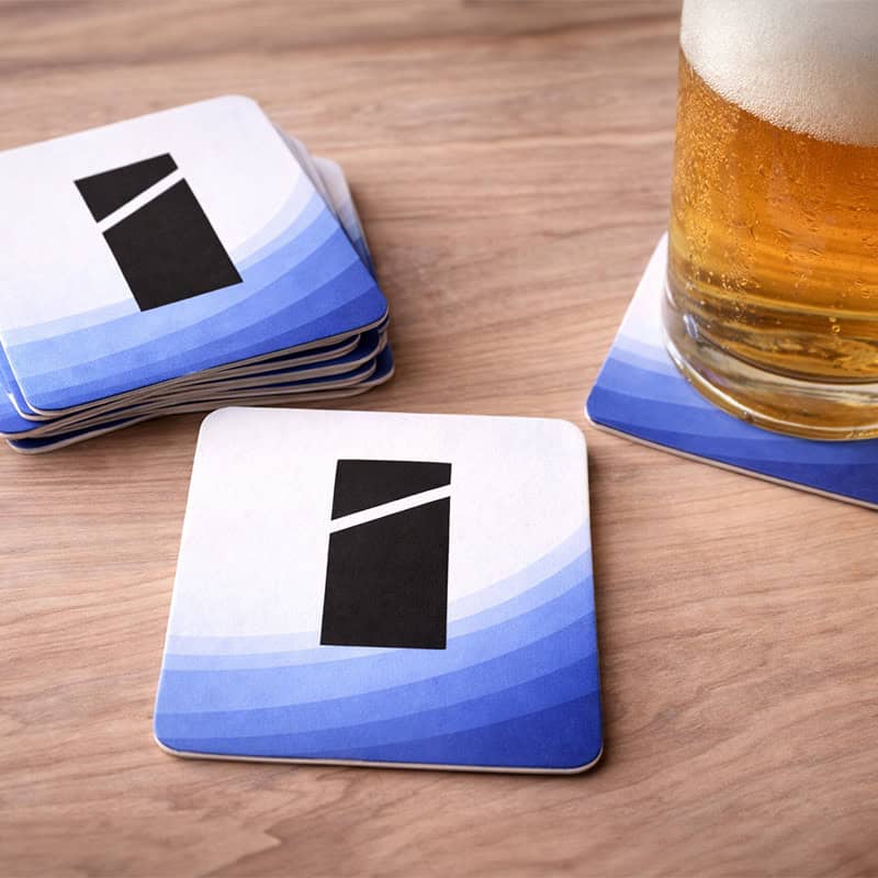 Bedrukte bierviltjes op maat met logo voor horeca en evenementen