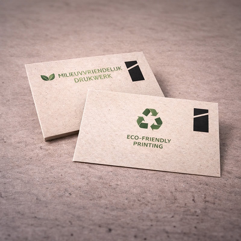 Milieuvriendelijk drukwerk op FSC gecertificeerd of gerecycled papier