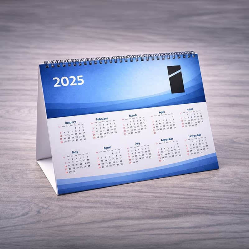 Kalender op maat met logo als relatiegeschenk voor jaarrond merkzichtbaarheid